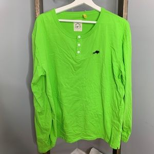 Marc Jacobs Stinky Rat Green Henley Shirt